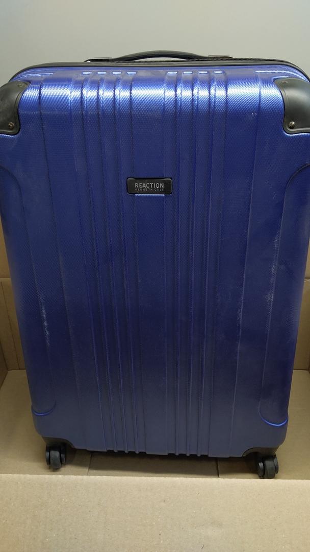 Kenneth Cole REACTION Out of Bounds Lightweight Hardshell 4-Wheel Spinner Luggage, Cobalt Blue, 20-Inch Carry On