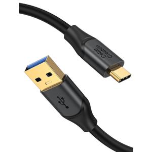 CableCreation USB C to USB A Cable 5FT, USB 3.1 USB 3.2 Gen2 10Gbps USB A to C Data Cable, Android Auto 3A for USB C External SSD MacBook Pro iPad, Galaxy S24/S23+, iPhone 16/15, 1.5m