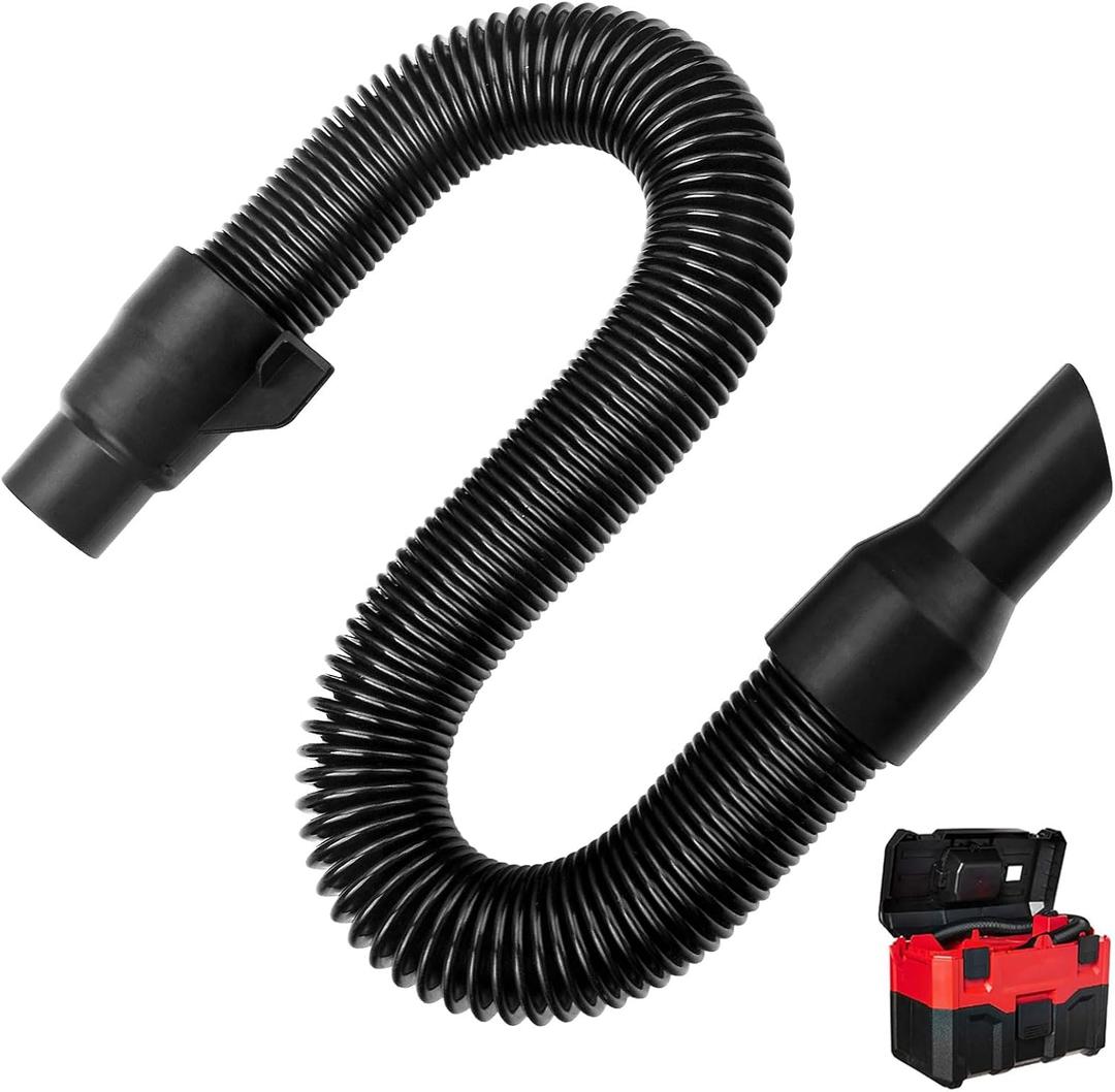 14-37-0105 Vacuum Hose Compatible with Milwaukee M18 Packout Vacuum 0780-20 0970-20, for 18V/28V Wet/Dry Vacuum (Internal Storage)