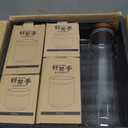 Kanwone Airtight Food Storage Containers with Bamboo lids set of 5, Stackable Food Storage Containers, Glass Canisters for Pantry, kitchen, Flour, Sugar, Tea, Coffee, Pasta, Cookies, Rice and Spice