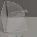 5 Tier Corner Shelf Wall Mount Floating Acrylic Corner Shelves Easy to Assemble Corner Bookshelf, Plant Shelf Wall Organizer Storage for Bedroom, Bathroom, Kitchen, Office, Home, Living Room(Clear)