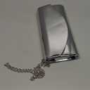 Larcenciel Metallic Patent Leather Clutch Purses for Women, Fashion Curved Flap Envelope Evening Handbags w/Chain Party Bags