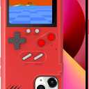 Game Phone Case, 168 Built-in Small Video Games, Red, Compatible with iPhone 14 Plus