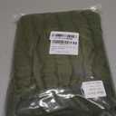 Bed Skirt Queen Size Ruffled Bed Skirt with Split Corners, 16 Inch Drop Dust Ruffle Bed Skirts with Platform, Tufted Boho Bed Skirting, Striped, Green, 16" Queen