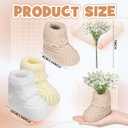 Chicingyou 3 Set Baby Shower Table Decorations Crochet Knitted Baby Booties Bulk with Dried Pampas Grass Bouquet Boho Table Centerpieces Gender Reveal Party Decor