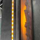 BOHOFAM Fireplace Essential Oil Aroma Diffuser,Flame Air Humidifiers 300ML,14-Hour Runtime,Colorful Flame Diffusers for Home, for Bedroom (Black)