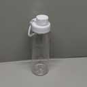 32oz Clear Water Bottle - BPA-Free Tritan Plastic, Fast Flow Spout Lid, Wide Mouth & Leakproof Design Hiking Water Bottle Suitable for Travel, Outdoors, Gym, Travel, Home, School(Clear)