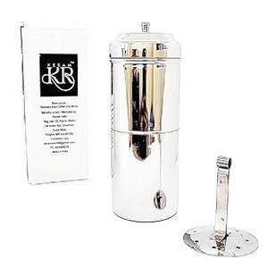 KERAM south indian coffee drip maker-permanent/reusable phin filter for 3-4 serving cup 6.6 Oz(200 ml) made of steel ss304 food grade camping/travelling small decoction dripper maker