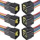 AITRIP 3Kits 9Pin Connector Waterproof Connector,Male and Female Way 16 AWG Wire Suitable for car Truck, Boat and Other Wire Connection