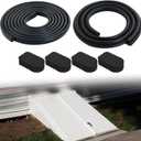 Upgraded Wider Replacement for Older Bilco Basement Door Weatherstrip Kit (4 Cap Seal Pad,1 Bulb Trim Gasket,1 U Shaped Gasket) Fit for Bilco Basement Doors Door 