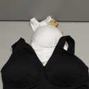 Vermilion Bird Women's 3 Pack Seamless Comfortable Sports Bra with Removable Pads (XX-Large, Black &White &Nude)