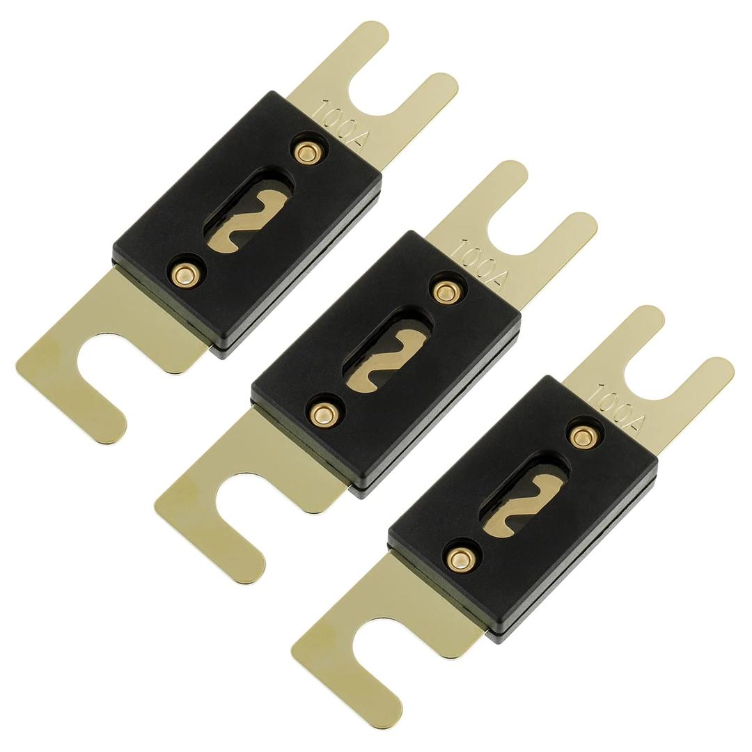 BOJACK 100 Amp 32 VDC ANL Blade Fuse for car Audio and Video System(Pack of 3 pcs)