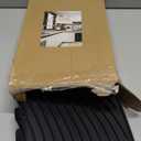 TIKNIK Silicone Dish Drying Mat, Stone Drying Mat for Kitchen Counter with Built-In Drain, Non-Slip Drain Pad with Built-in Drain, Heat Resistant Stone Drying Mat, Hangable, Black-1pc, 20" x 15"