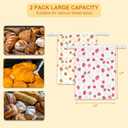 Beeswax Bread Bags for Sourdough, Large Reusable Beeswax Bags for Homemade Breads, 2 Pack Sourdough Bread Baking Supplies Bees Wax Bag for Food Storage Keep Fresh