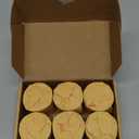 Natural Beeswax Pillar Candle -2x2 inch Smokeless, Dripless Candles Set of 6 -Small Yellow Pure Beeswax Candles with Natural Scent for Family Church Prayer Home Decor, Each 13 Hours Burning