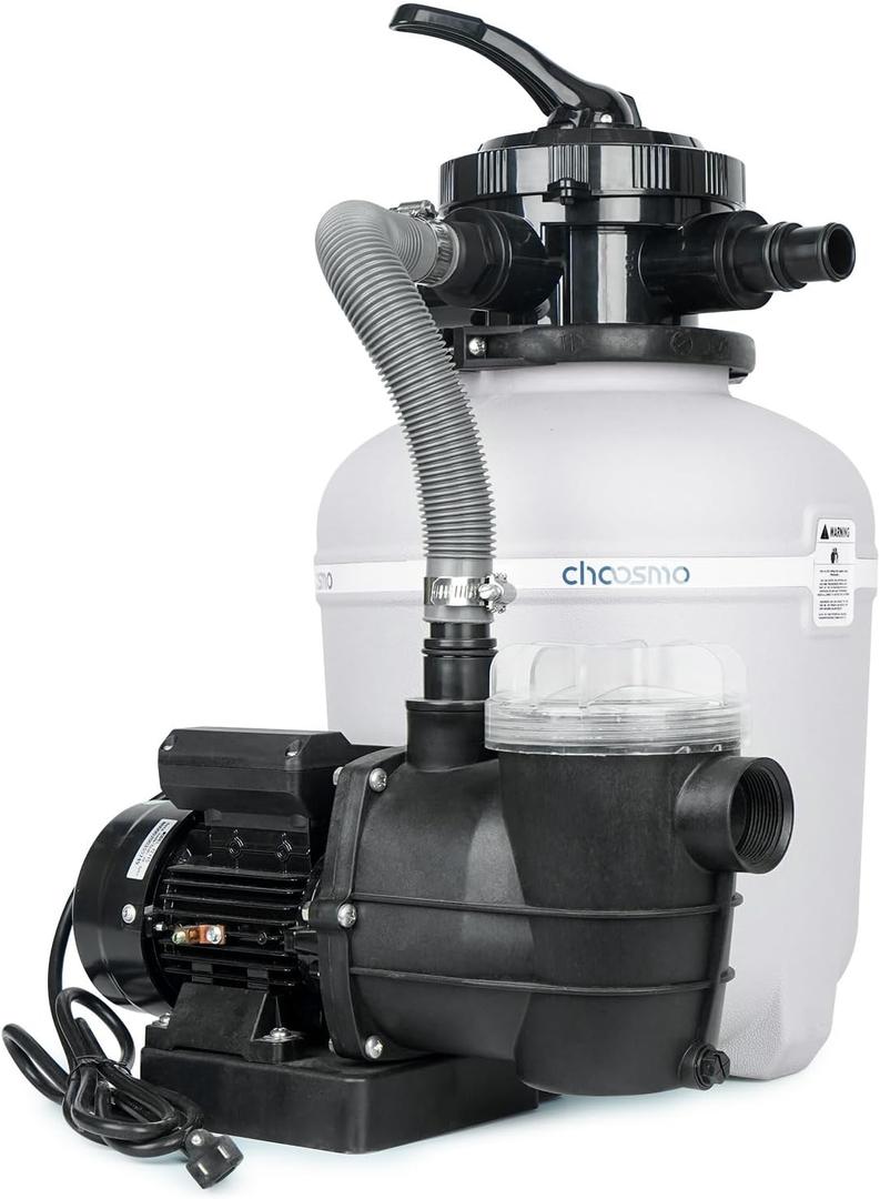 13" Sand Filter System with 6-Way Valve Pool Pump 2500GPH Easy to Use for Above Ground Pools