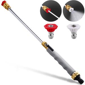 Animgrth 2025 Upgraded Jet Nozzle Power Washer for Garden Hose, Includes 2 High-Pressure Nozzles and Quick Connectors | Hydro Jet High Pressure Washer Tools