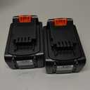 2 x Labtec 2-Pack 6Ah Max 20V Lithium Battery Replacement for Black & Decker ASL/BDC/LD/LC/LP Series, Compatible with LBXR20 LBXR20B LBXR20-OPE LBXR2020 LBXR20 LB20 LBX20 - High Capacity Cordless Tool