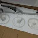 3-Light Bathroom Light Fixtures, Modern Vanity Lights, Brushed Nickel Metal Wall Lamp with White Marble Glass for Bathroom, Mirror, Living Room, Bedroom, Cabinet, Porch, Hallway, E26 Base