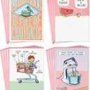 Hallmark Shoebox Funny Mother's Day Card Assortment (16 Cards with Envelopes) Cute Humor