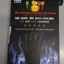 KITCHEN PERFECTION Silicone Smoker Oven Gloves -Extreme Heat Resistant BBQ Gloves -Handle Hot Food Right on Your Smoker Grill Fryer Pit|Waterproof Oven Mitts Grill Gloves |Superior Value Set+3 Bonuses (One Size Fits Most, Black)