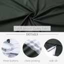 Rouen Polo Shirts for Men Quick Dry Regular Fit Casual Color Block Chest Print Active Short Sleeve Collared Mens Golf Shirt (X-Large, Olive Green)