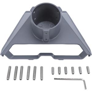 Satellite Mount, Heavy Duty Aluminum Alloy, Weatherproof, Rusts Resistant, Quick Installation, for Outdoor Dish and Antenna Support