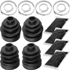 2 pcs Caltric Rear Axle Inner Outer Cv Boot Kit Compatible with Yamaha Rhino 660 Yxr660F 4Wd 2005-2007