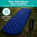Sleepingo Ultralight Sleeping Mat - Inflatable & Compact Camping Air Mattress for Backpacking, Hiking- New