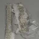 Sintege 3 Pcs Wedding Dress Belts Rhinestone Bridal Sash Belts Crystal Ribbon Sash for Women Bridal Bridesmaid (White)