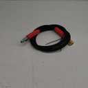 POHIR Pressure Washer Whip Hose 5FT, Reel Connector 248F Hot/Cold Water Jumper Hose 3/8" with Quick Connect Adapter, Industry Grade Steel Wire Braided & Synthetic Rubber Jacket 4800 PSI