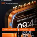 MRGLAS TOP 9H+ Glass 2+2 Packs for iPhone 17 Pro Privacy Screen Protector with Camera Lens Protector [Zero Bubble][10X Military Protection] 17 Pro Tempered Glass Full Edge Coverage, Case-Friendly