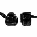 BHB Motorcycle 1" Handlebar Switches Control and Wiring Harness Compatible with Harley Softail 1996-2012 Dyna Sportster V-Rod (Black)