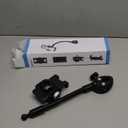 Gooseneck Phone Holder Mount for Wheelchair/Stroller/Boat/Treadmill/Spin Bike/Mic Stand, Cell Phone Handlebar Clamp with Adjustable Arm for iPhone 16 Pro Max, Galaxy, All 4-7" Smartphone