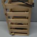 Farmhouse Lanterns Decorative Outdoor & Indoor, Wooden Candle Lanterns Decor, Outdoor Garden Hanging Lanterns for Gift, Yard, Garden, Patio, Balcony,Porch, Party (Pack of 1)