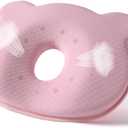 Memory Foam Travel Pillow, Portable Cute Cartoon Bear Soft and Cozy Pillow (Pink)