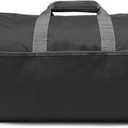 Amazon Essentials Lightweight 20-inch Duffel Bag for Travel with 30 lb Weight Capacity, Zippered Pockets, Collapsible Design, Black