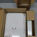 Anti Theft Tablet Security Stand - Table Mount Desktop Ipad Kiosk Stand w/Lock and Key Mechanism, 90° Rotate 75° Tilt - iPad, iPad Air, iPad Pro, Samsung Galaxy Tab A (2021) - Pyle PSPADLK18, White