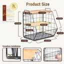 3 Tier Fruit Basket for Kitchen with Bamboo Cutting Board, 2 Set Pantry Kitchen Organizers and Storage, Stackable Wire Wall Basket, Onion Potato Vegetable Storage for Countertop Floor Cabinet Shelf