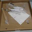 YestBuy 4 Tier Acrylic Cupcake Stand with Base, Cake Stand, Premium Cupcake Holder, Acrylic Cupcake Tower Display Cady Bar Party Dcor  Display for Pastry (6" Between 2 Layers)