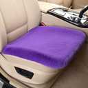 Fluffy Purple Car Seat Cushions for Driver Seat Comfortable Padded Front Seat Cover