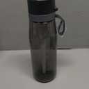 PHILIPS Filtered Water Bottle, BPA-Free Tritan Plastic Water Bottles, Replaces 450 Plastic Water Bottle with Reusable GoZero Everyday Water Filter, Portable Filtering Bottle for Travel, 22 oz, Grey