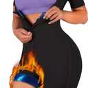 Women Sauna Suit Waist Trainer 3 in 1 Full Body Sweat Jumpsuit for Women Belly Fat, Small