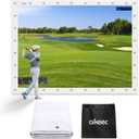 aikeec Golf Simulator Impact Screen: 7mm Thickened hScreen for Indoor/Home/Garage Training - Ultra Clear Impact Screen with 32 pcs Grommets Holes, (10 FT X 10 FT)