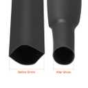 uxcell Heat Shrink Tubing 3/8-inch(10mm) Dia 16mm Flat Width 10m 2:1 Heat Shrink Tube Wire Wrap 33ft Blue