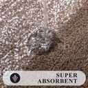 Pauwer 3 Piece Bath Mat Set, Non Slip Plush Bathroom Rugs, Absorbent Shaggy Bathroom Rug Set with U-Shaped Contour Toilet Mat, Brown, 18"x26"+20"x32"