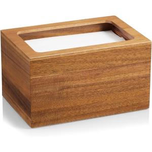 Dryer Sheet Holder, Acacia Wood Laundry Sheets Container, Laundry Room Organization and Storage for Farmhouse Laundry Room Decor and Accessories, Fabric Sheet Dispenser