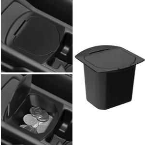 Center Console Coin Box Organizer for 2018-2024 2025 2026 Jeep Wrangler JL Gladiator JT Accessories Armrest Insert ABS Plastic Coin Holder Secondary Storage Box