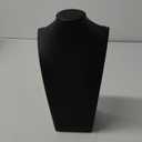 Homeanda Necklace Display Bust - PU Leather Jewelry Bust Stand for Photography, Boutique Display, and Home Organisation(Black-11.4"x6.7")