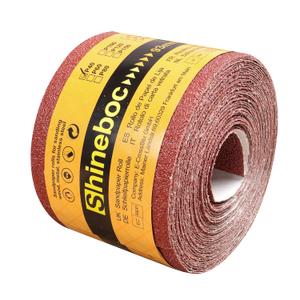 240 Grit Emery Cloth Roll, 3-2/3" x 32.8 Feet Continuous Sandpaper Roll, Wet Dry Sand Paper for Wood Furniture Finishing Metal Sanding Automotive Polishing